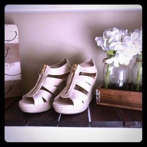 Cream colored wedges
